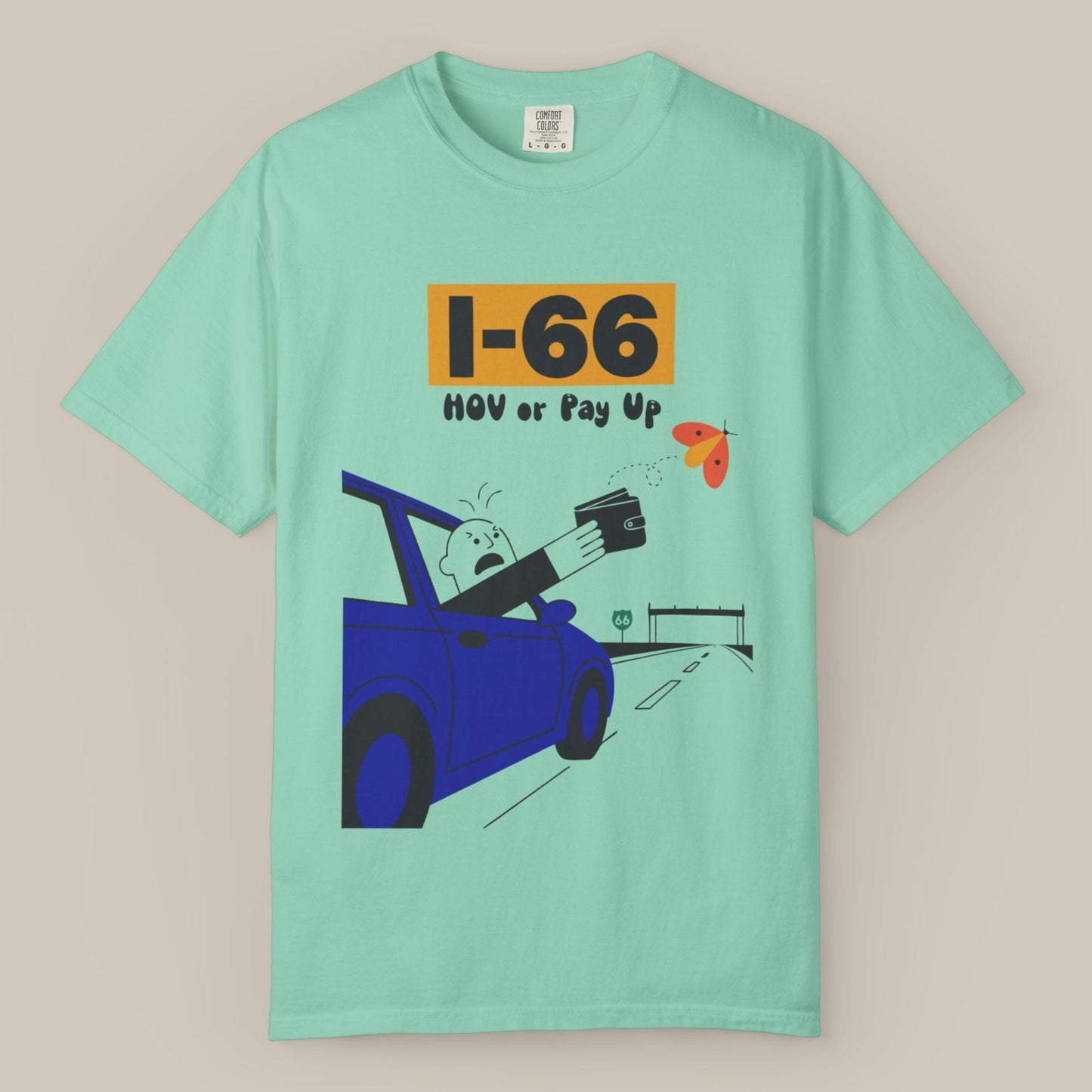 Funny I-66 Northern Virginia Tee