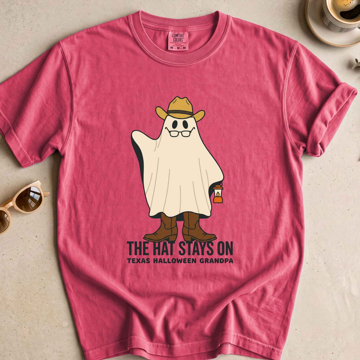 Texas Halloween Grandpa Ghost Tee
