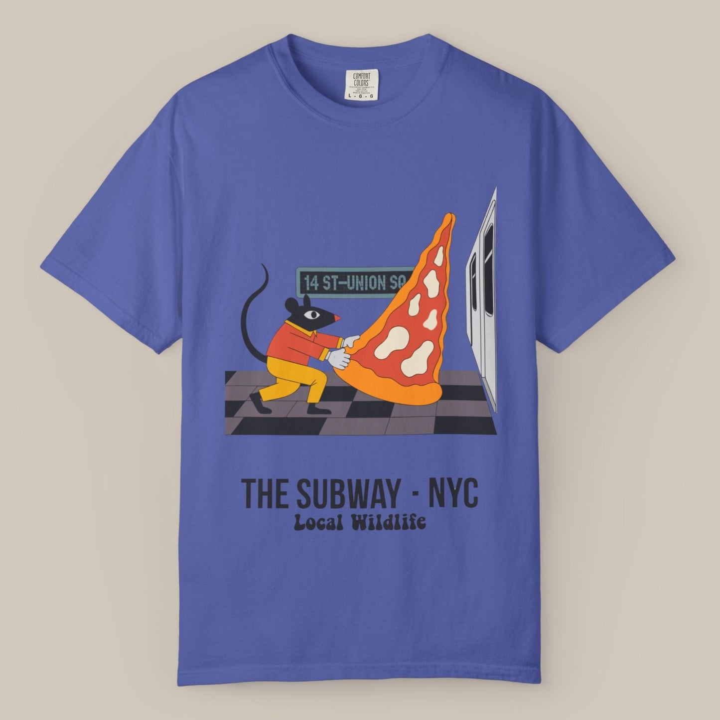 NYC Subway Pizza Rat Tee