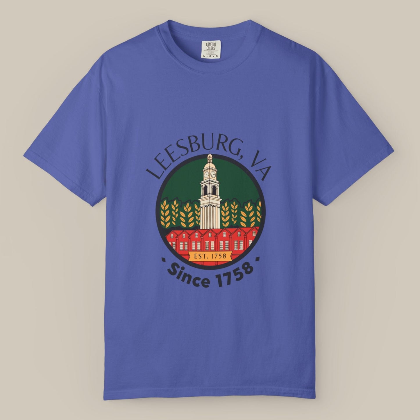 Leesburg Virginia Courthouse Roundel Tee