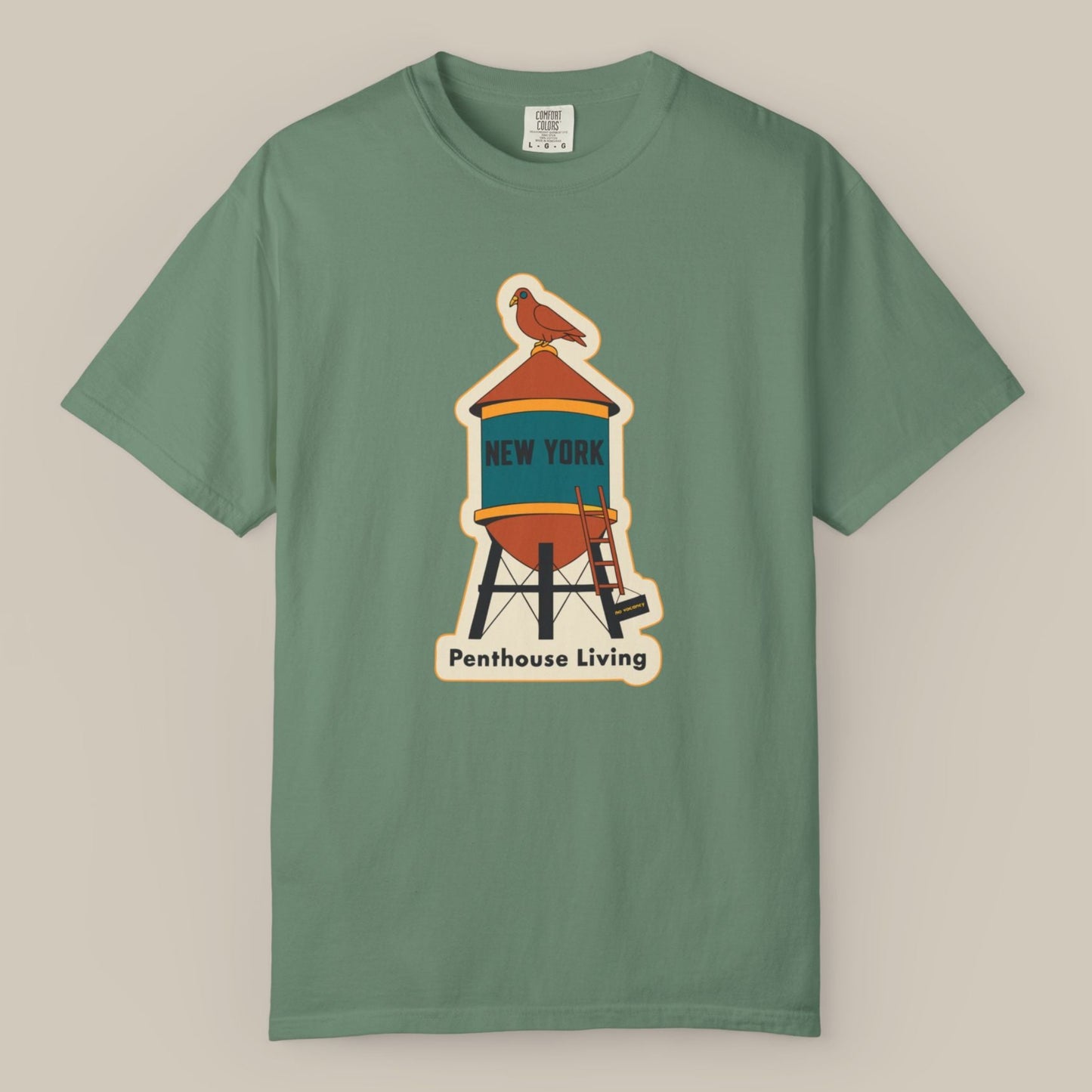 NYC Water Tower Pigeon Tee