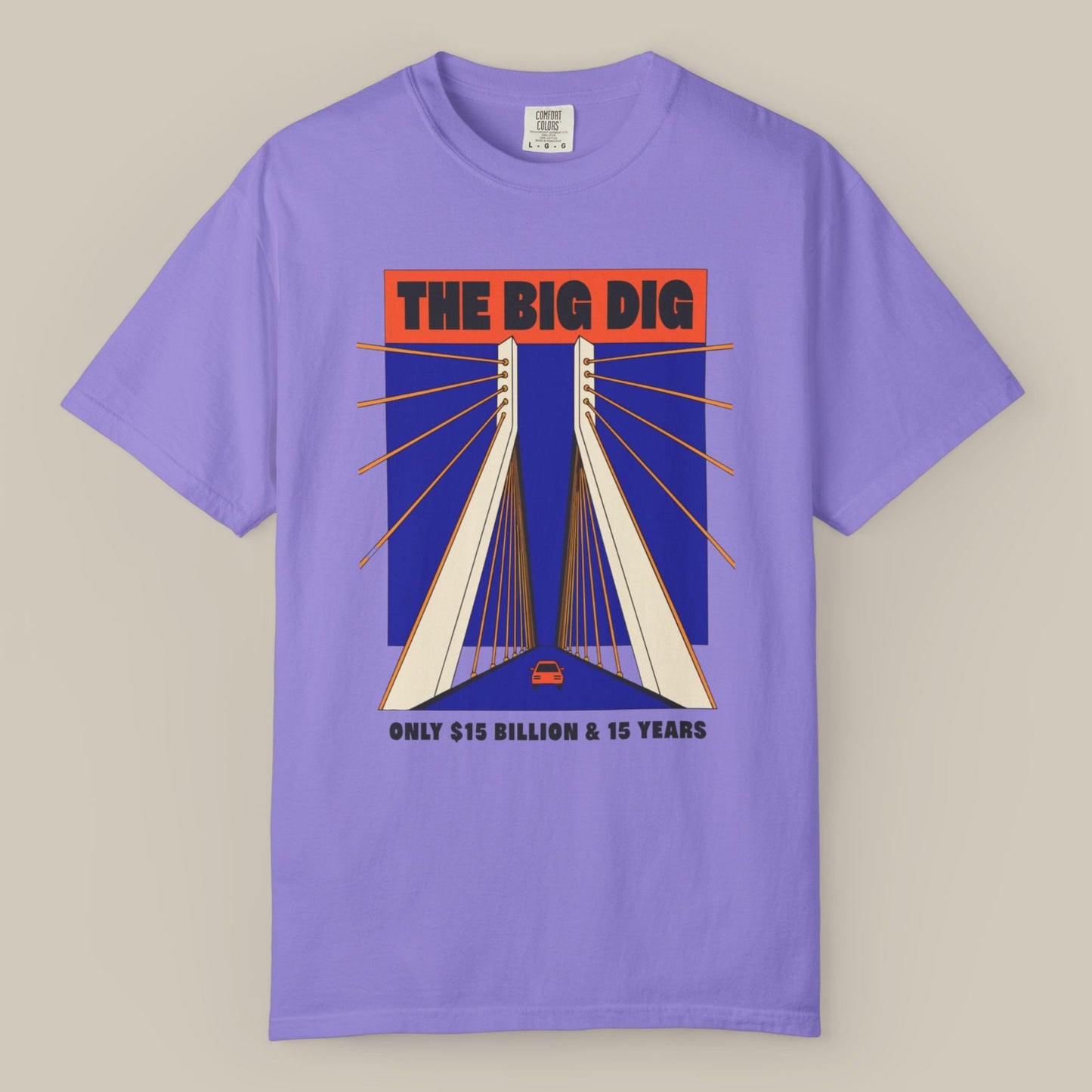 Zakim Bridge Big Dig Tee