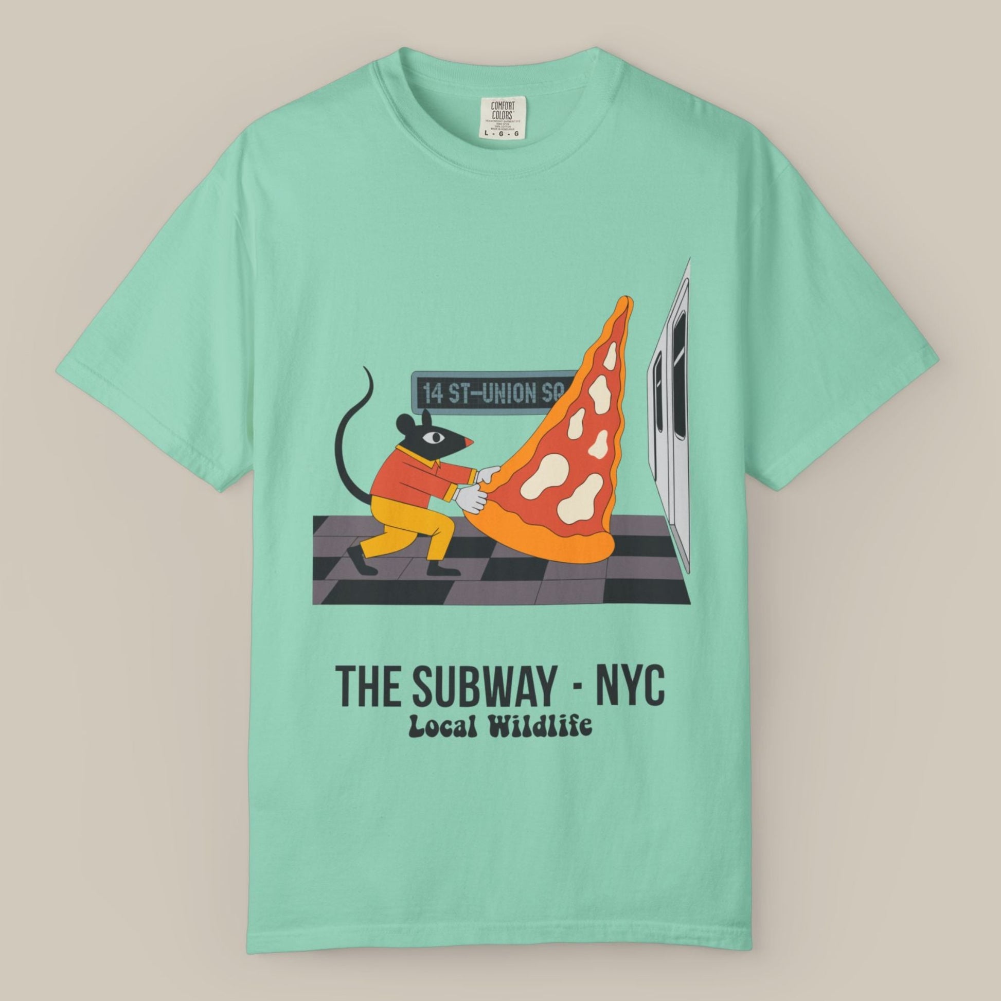 NYC Subway Pizza Rat Tee