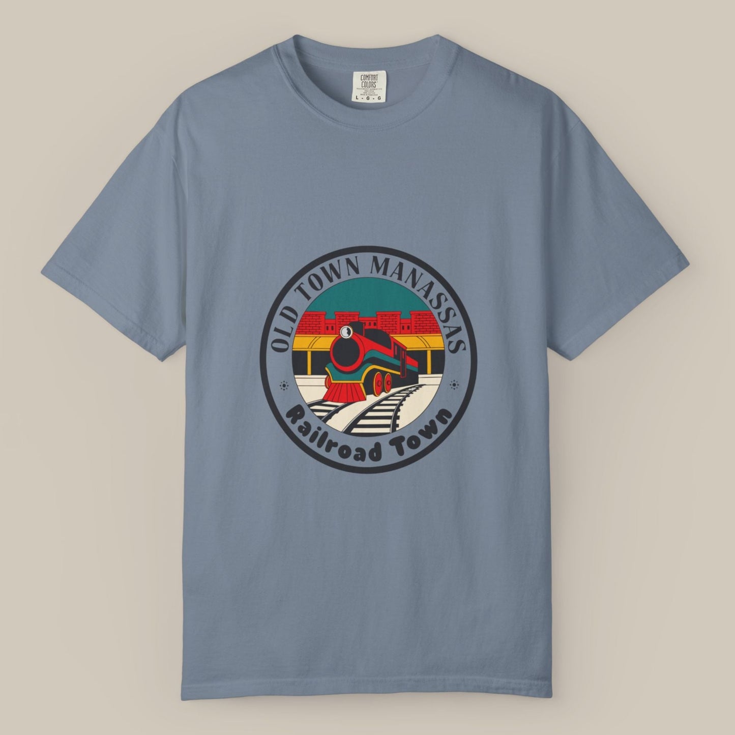Old Town Manassas Locomotive Roundel Tee