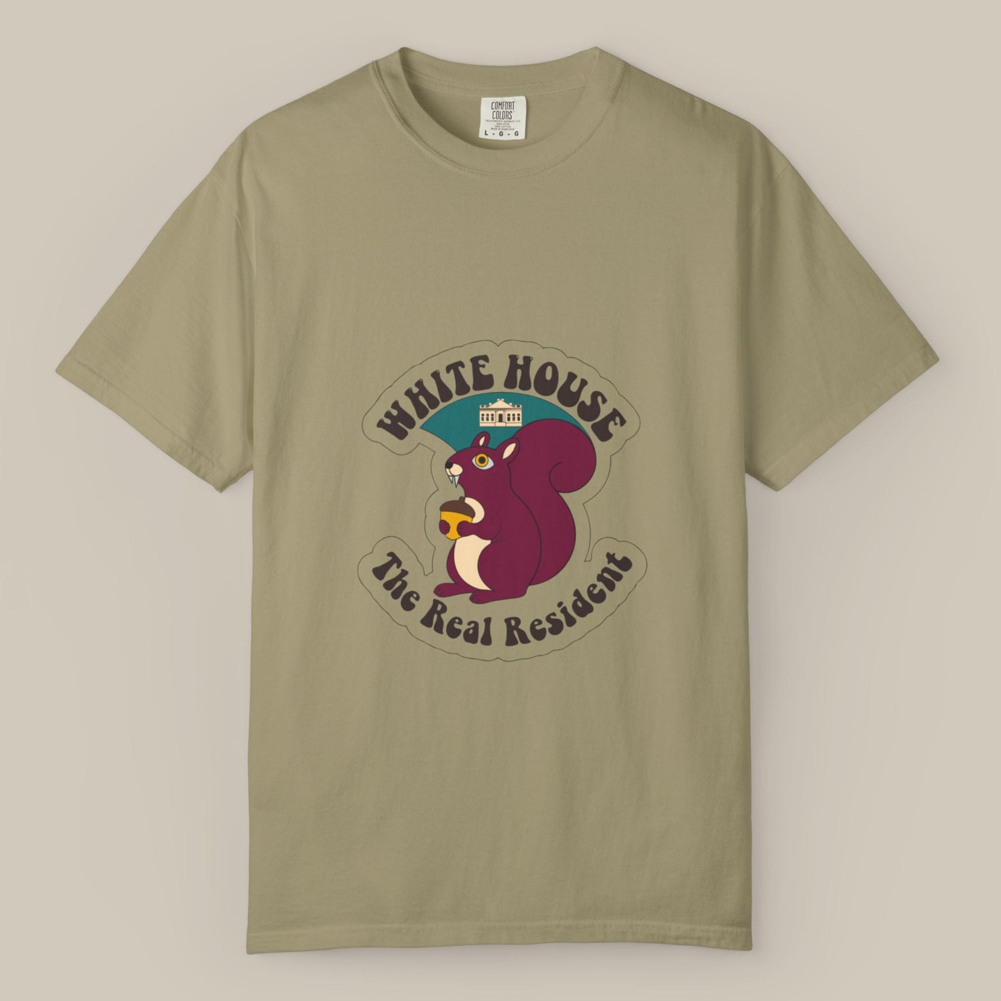 White House Lawn Squirrel DC Tee