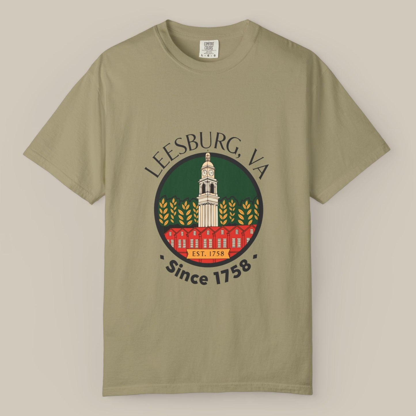 Leesburg Virginia Courthouse Roundel Tee