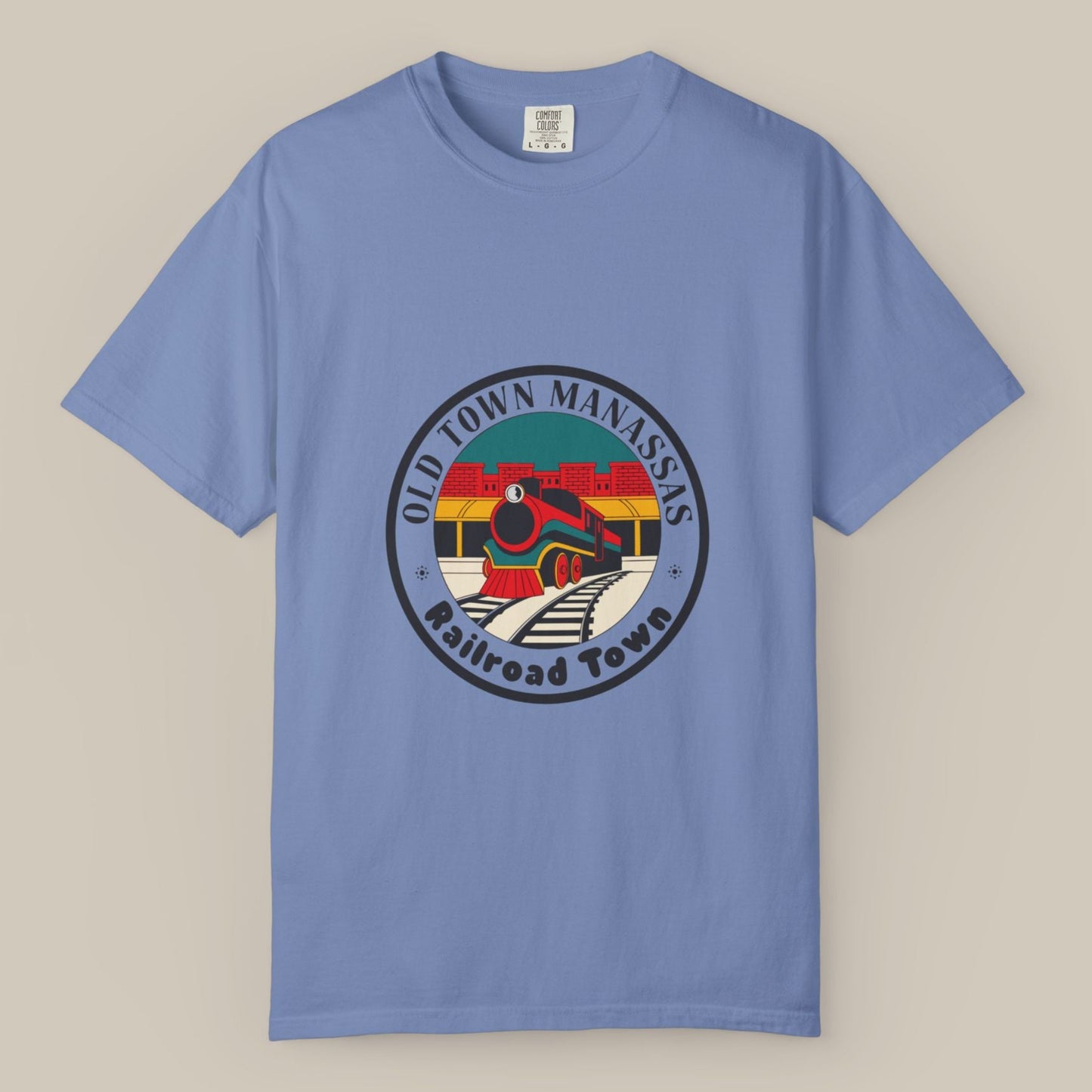 Old Town Manassas Locomotive Roundel Tee