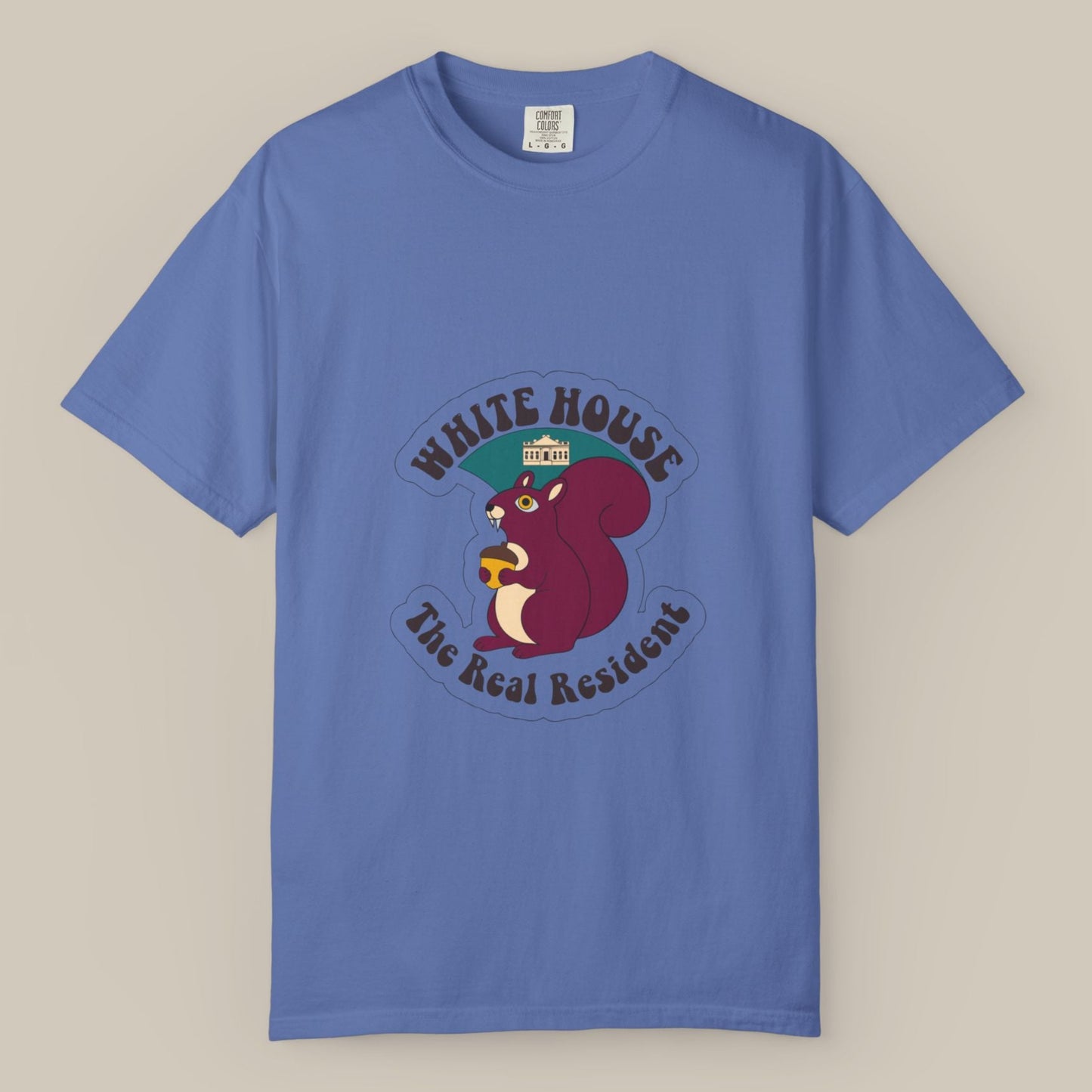 White House Lawn Squirrel DC Tee