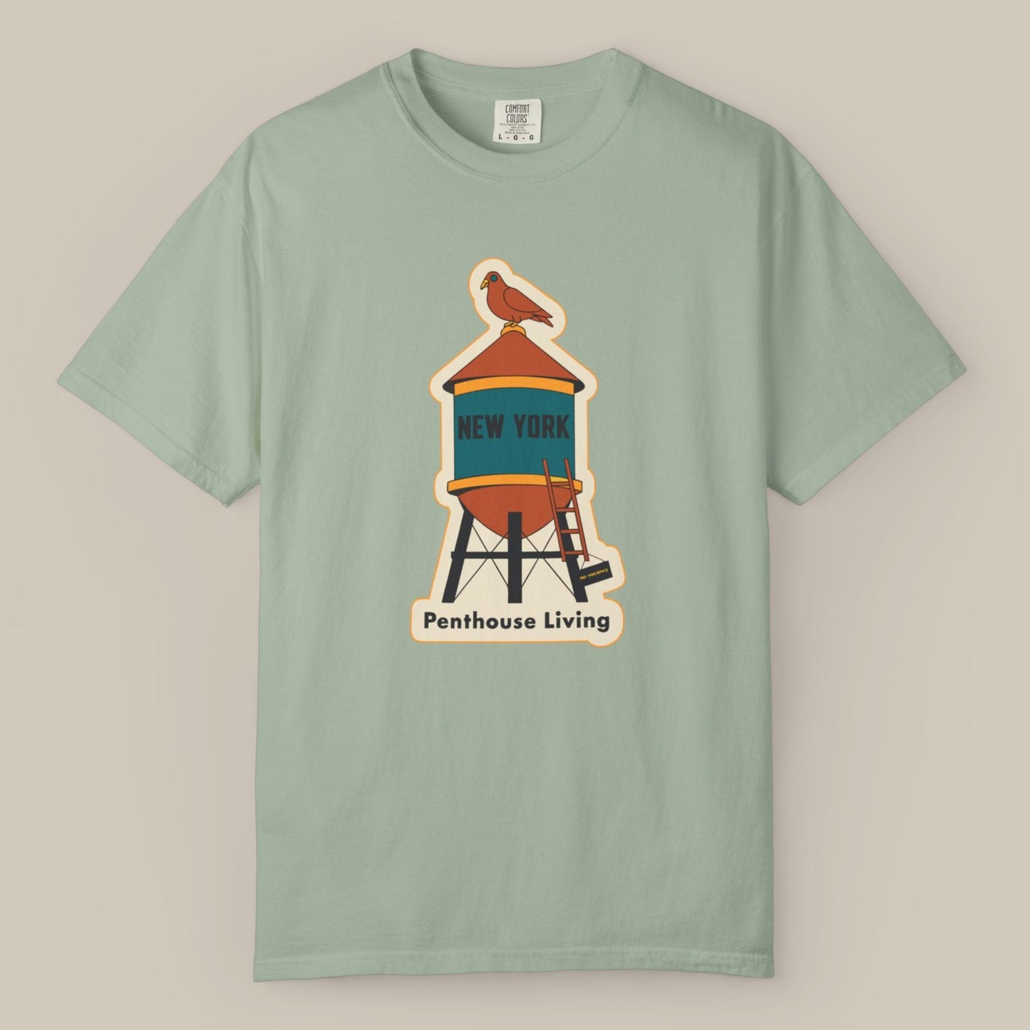 NYC Water Tower Pigeon Tee