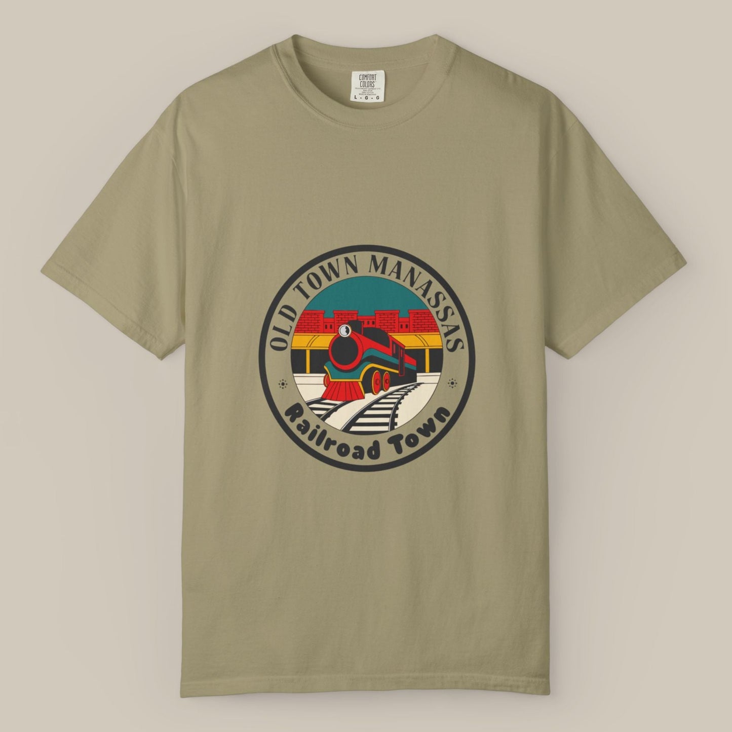 Old Town Manassas Locomotive Roundel Tee