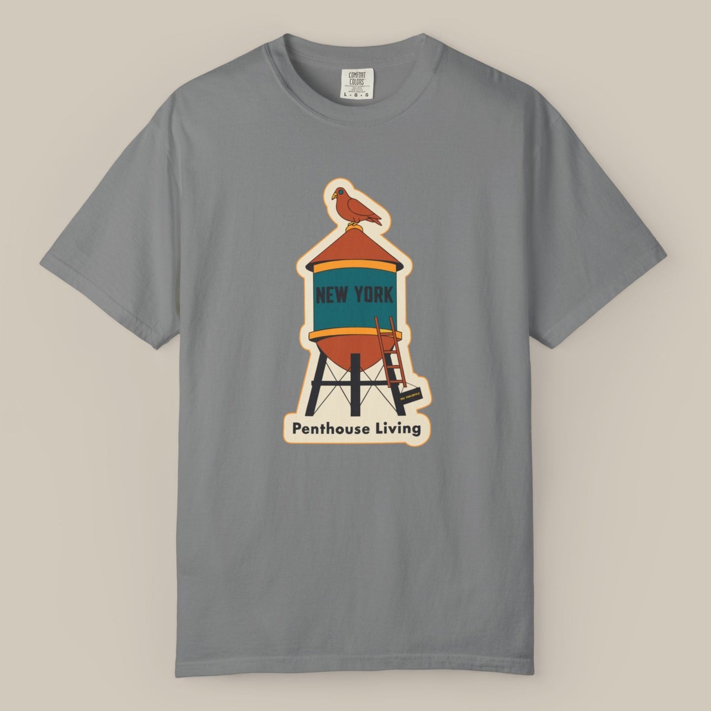 NYC Water Tower Pigeon Tee