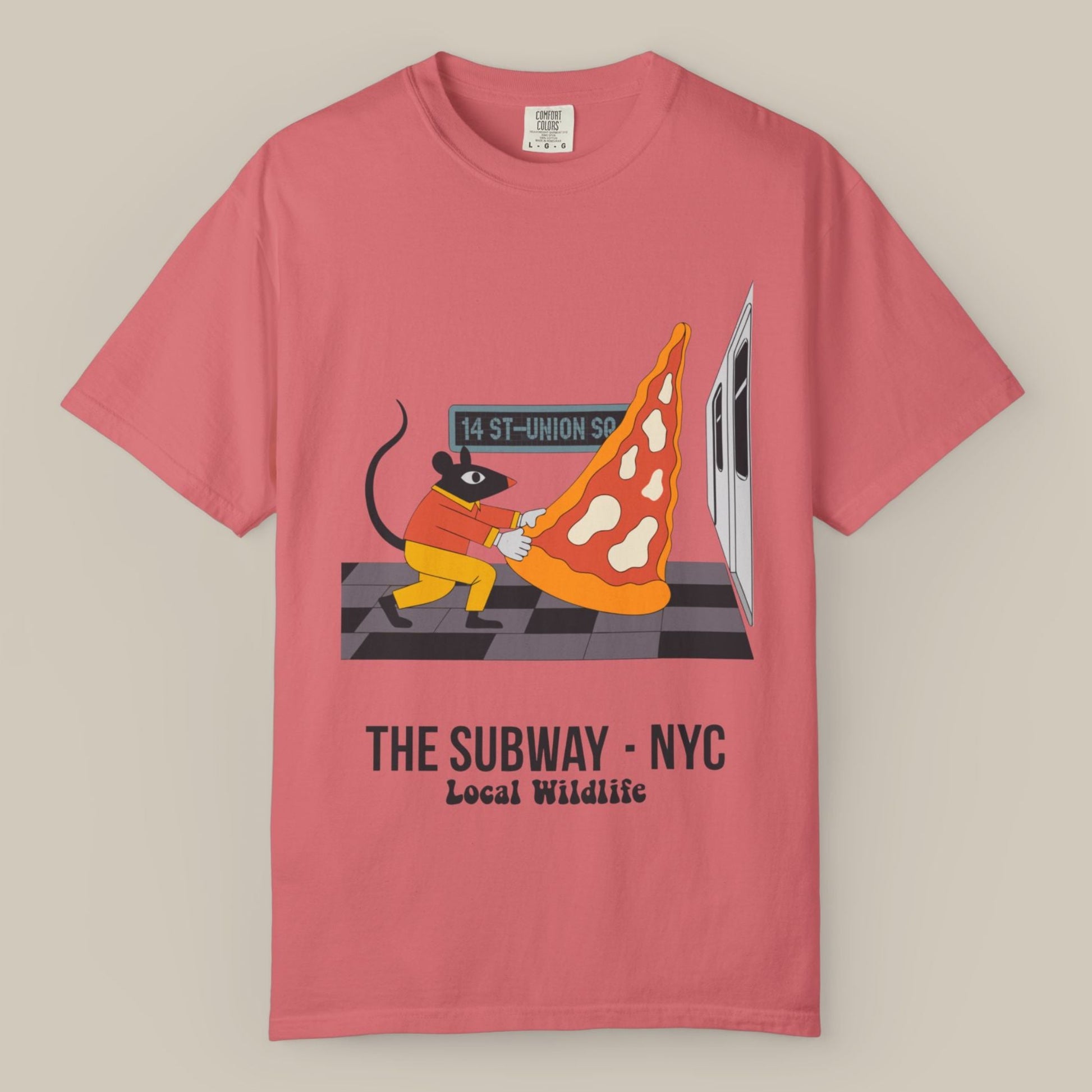 NYC Subway Pizza Rat Tee