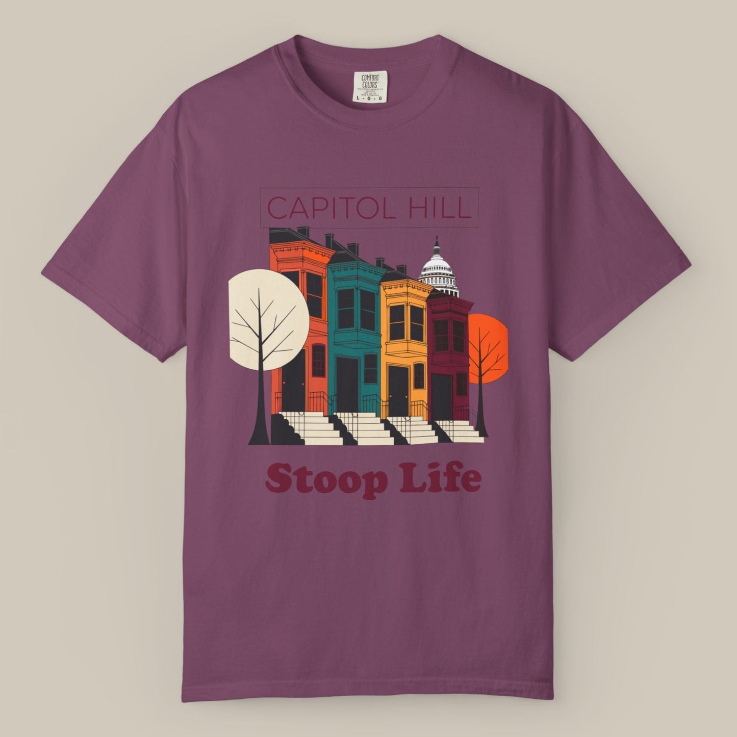 Capitol Hill Rowhouses DC Tee