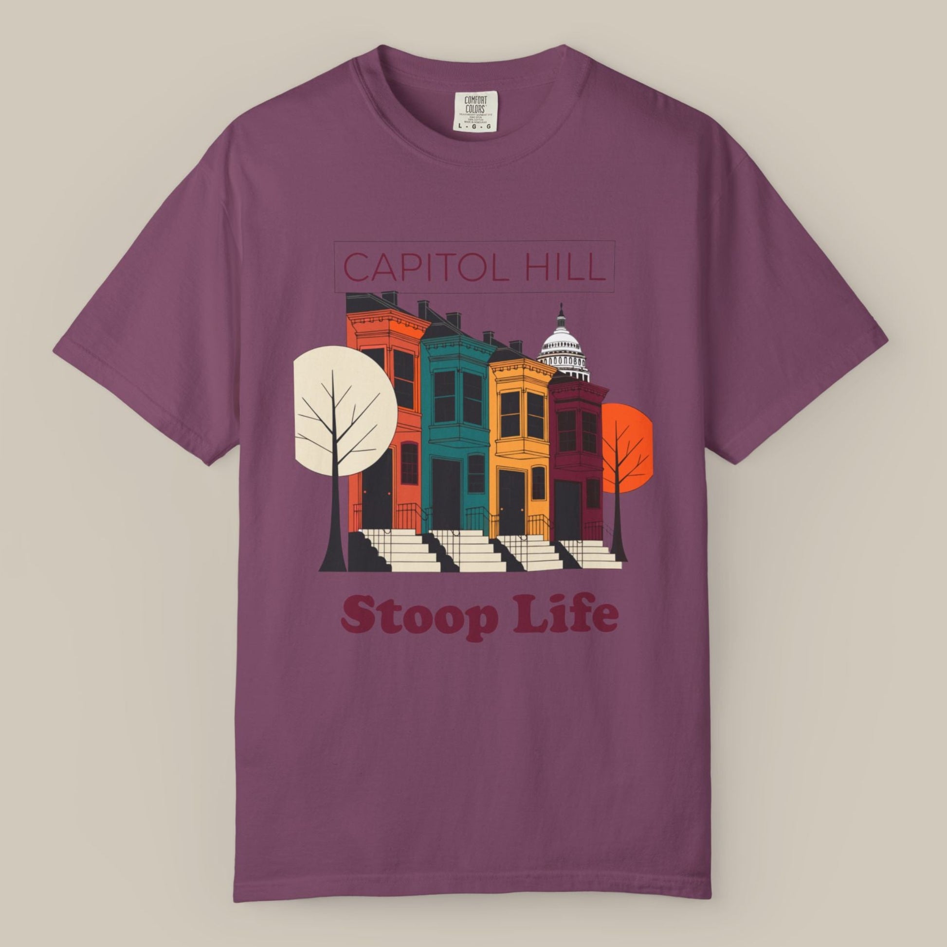 Capitol Hill Rowhouses DC Tee