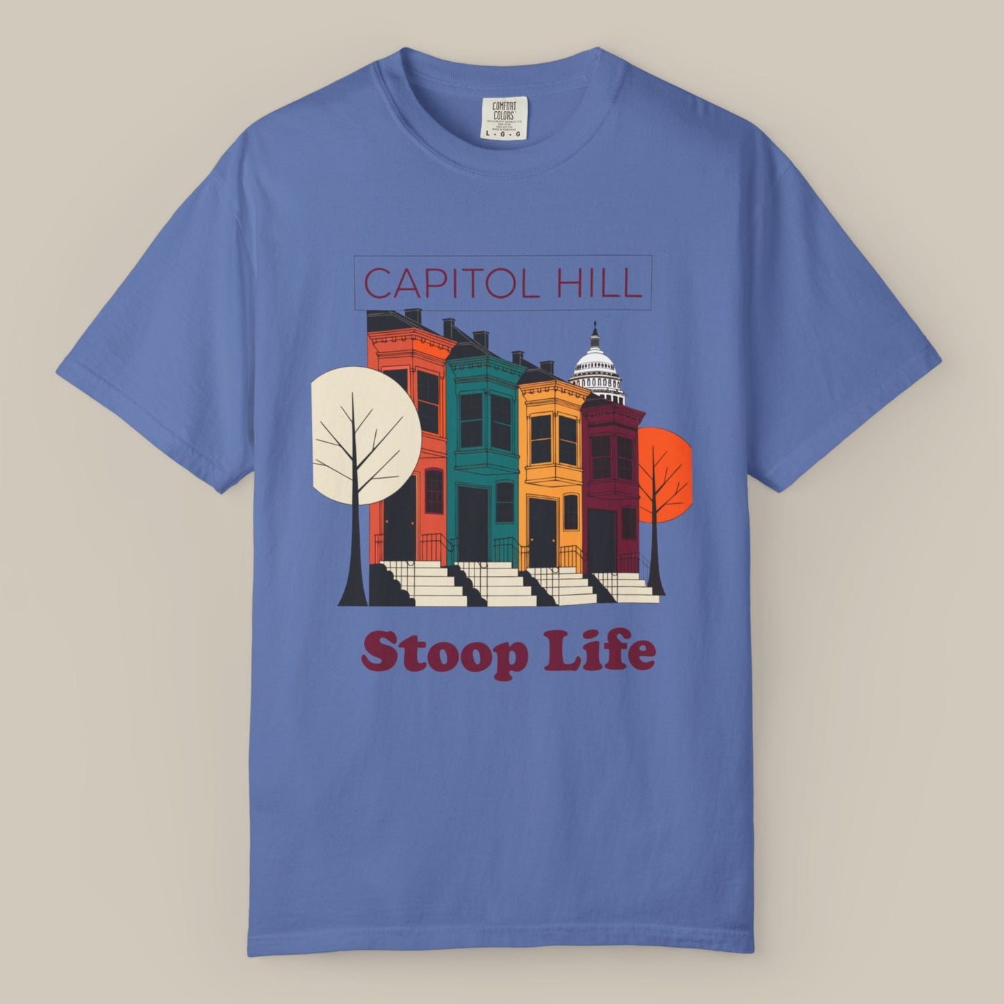 Capitol Hill Rowhouses DC Tee