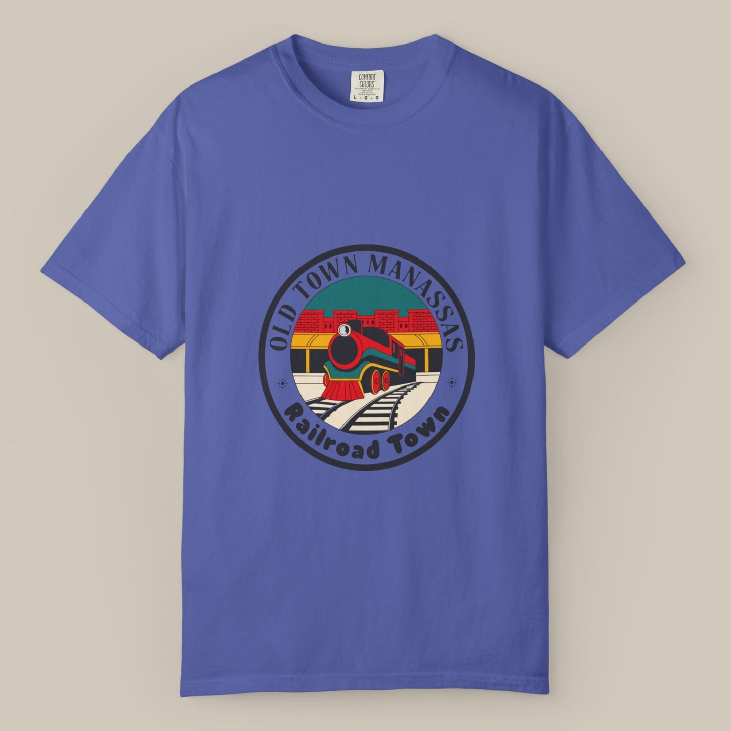Old Town Manassas Locomotive Roundel Tee