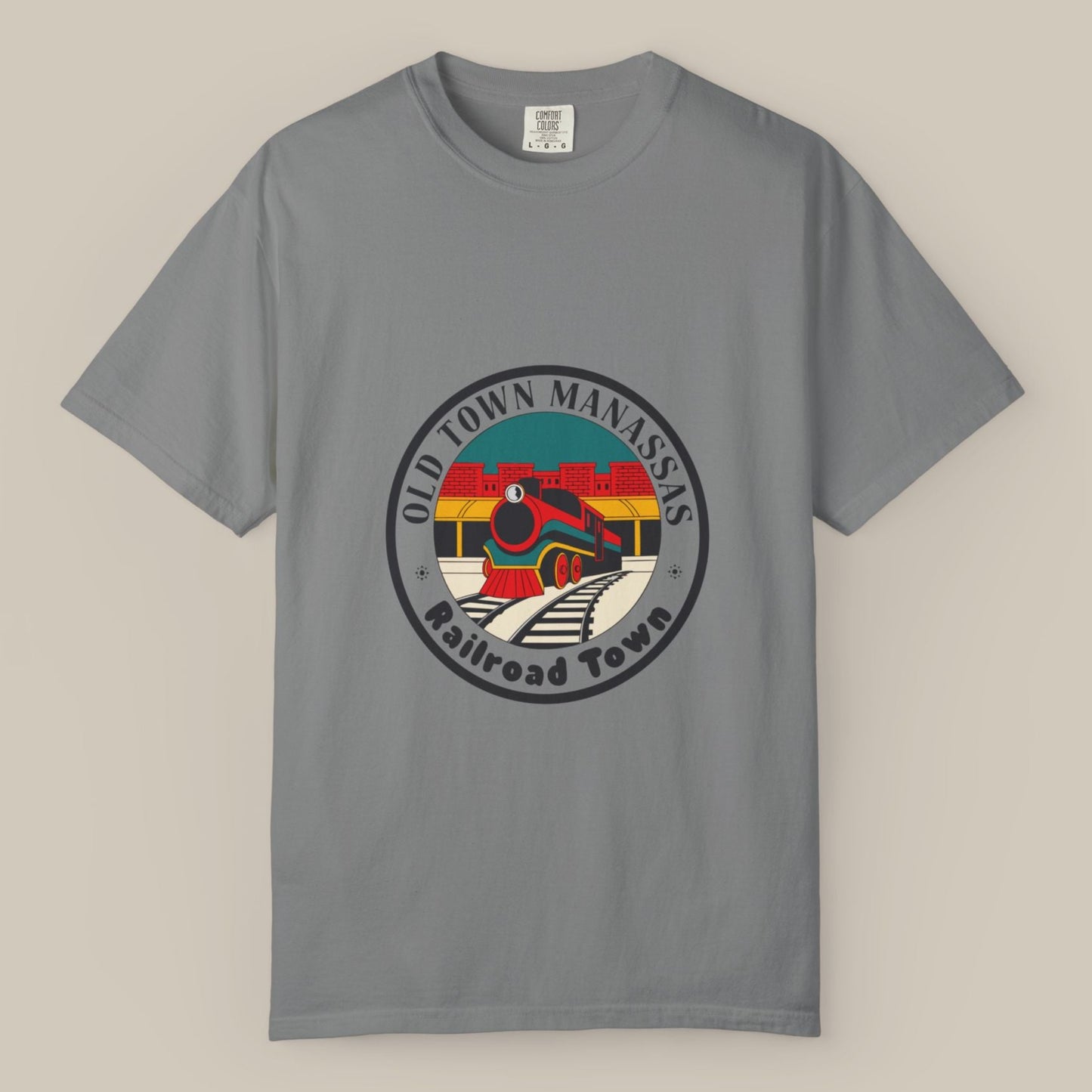 Old Town Manassas Locomotive Roundel Tee