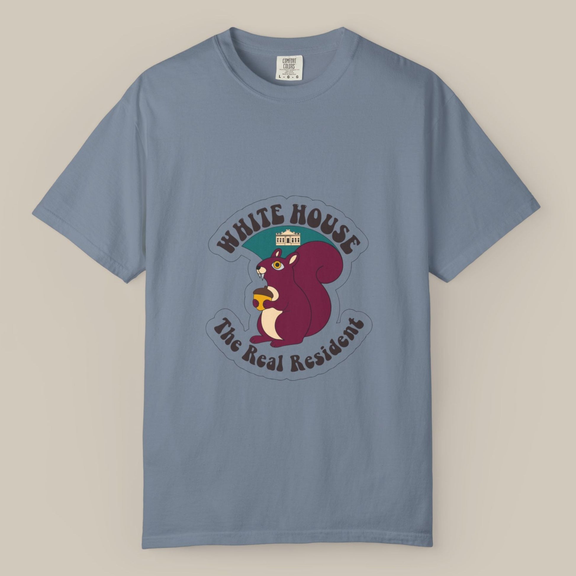 White House Lawn Squirrel DC Tee