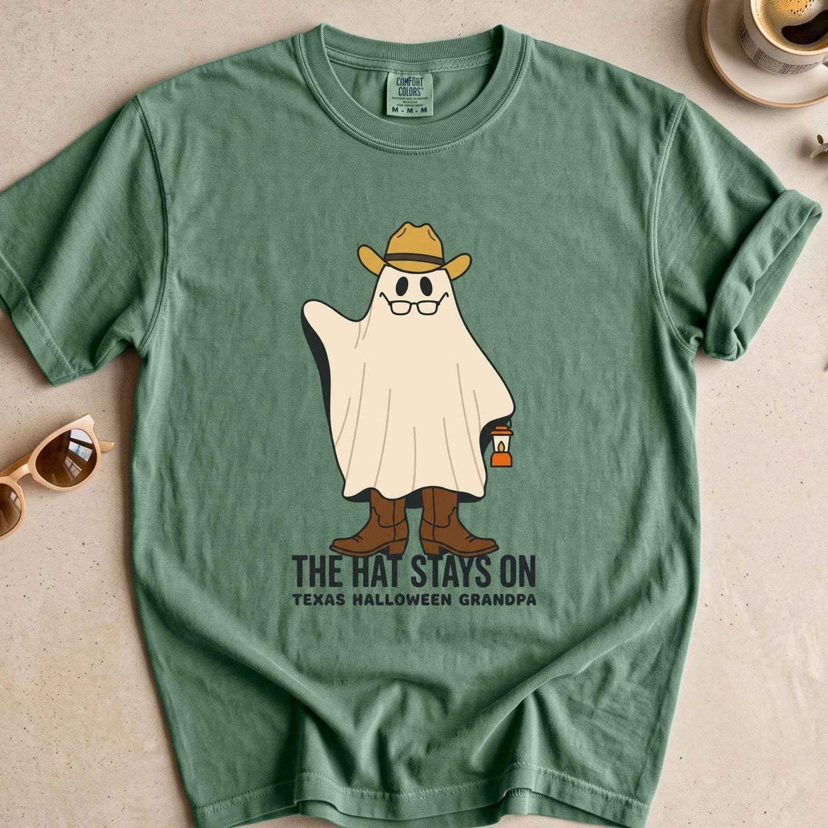Texas Halloween Grandpa Ghost Tee