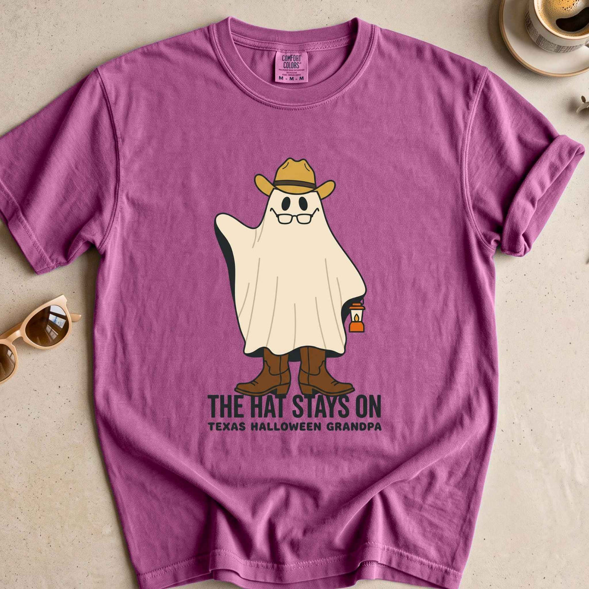 Texas Halloween Grandpa Ghost Tee