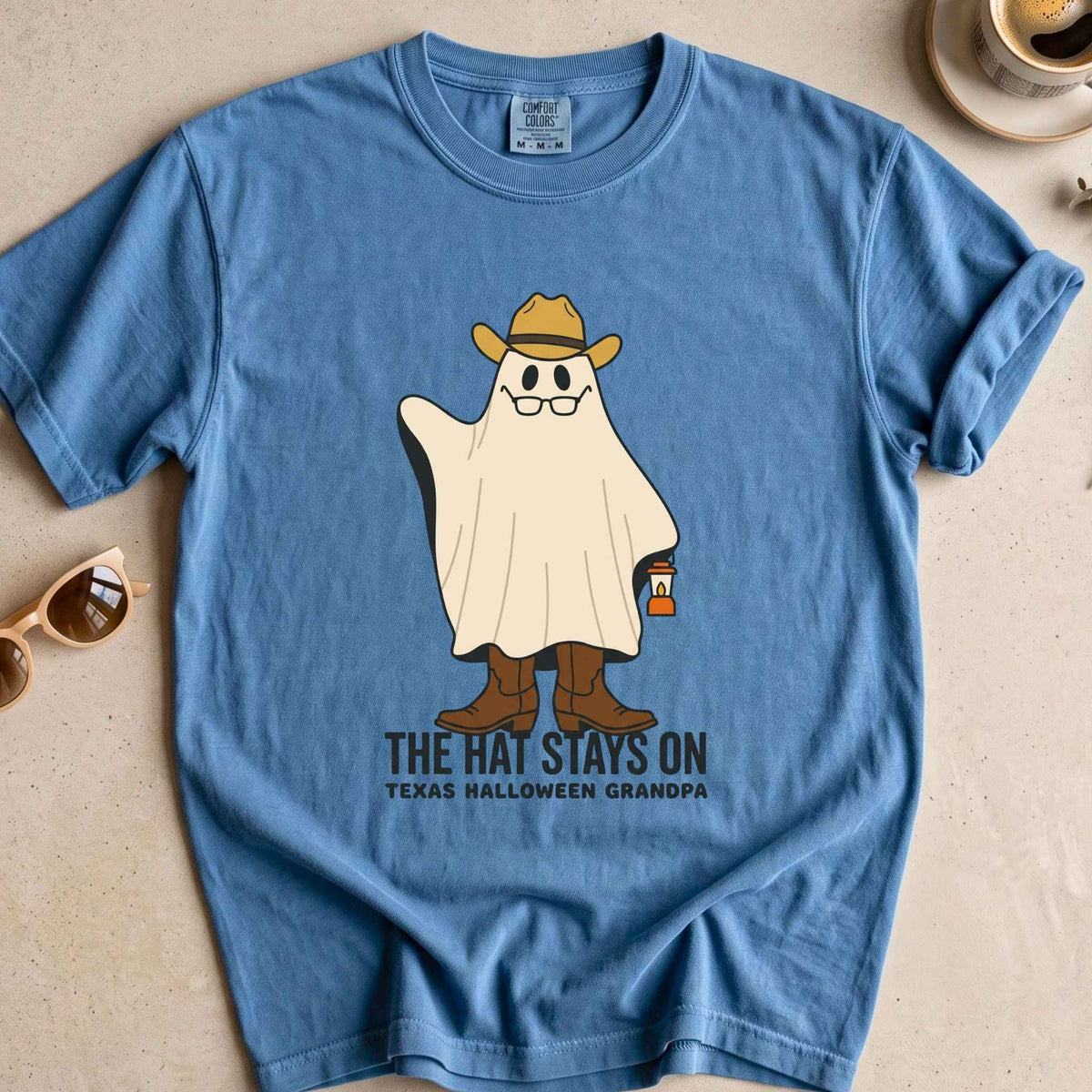 Texas Halloween Grandpa Ghost Tee