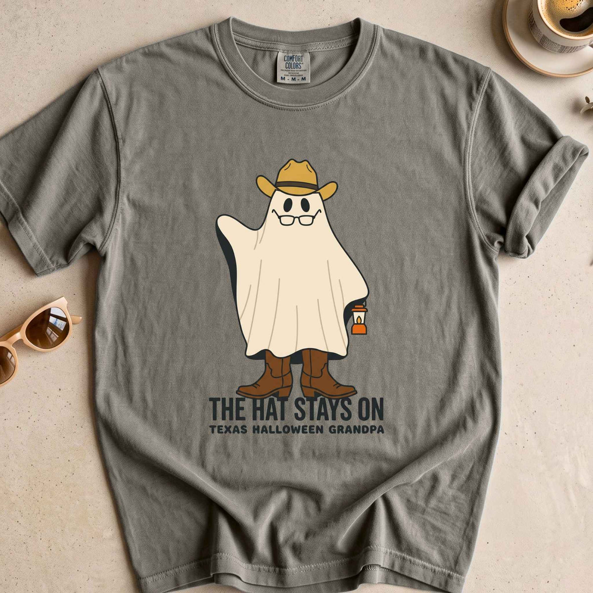 Texas Halloween Grandpa Ghost Tee