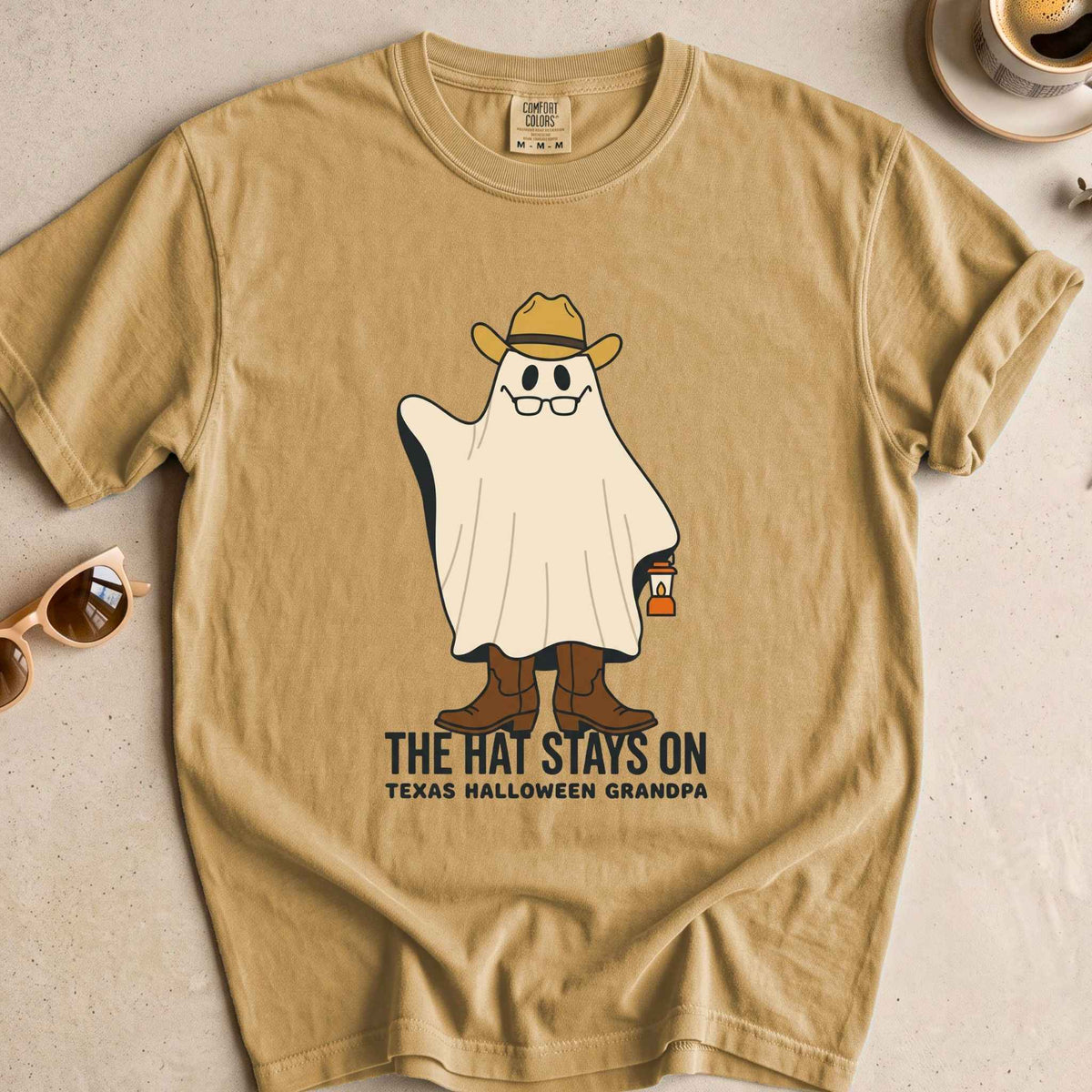 Texas Halloween Grandpa Ghost Tee