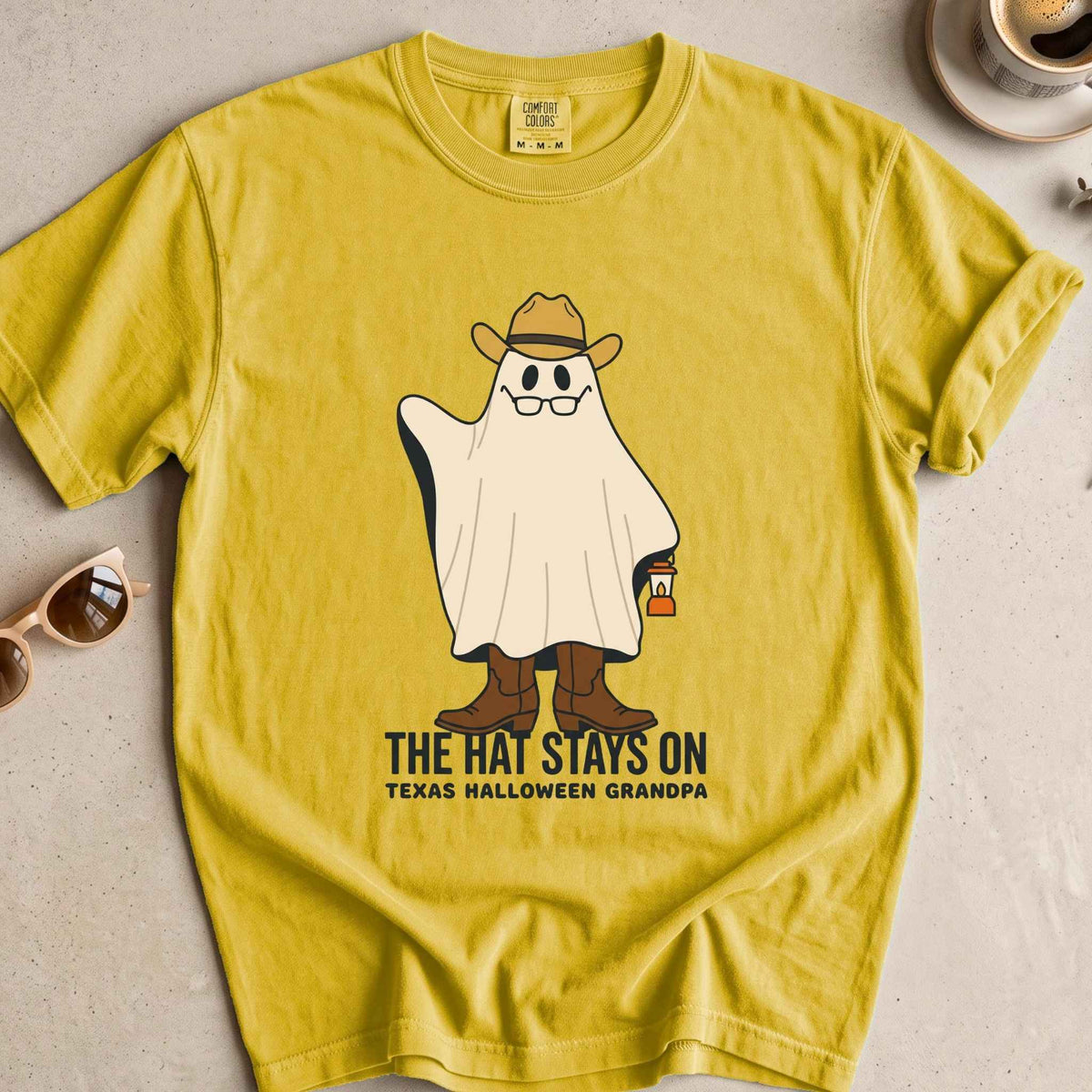 Texas Halloween Grandpa Ghost Tee